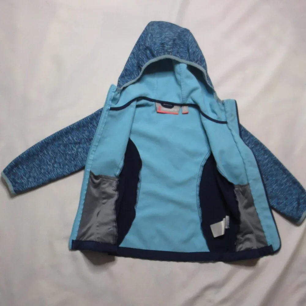 FREE COUNTRY kids JACKET blue HOODED boys UNISEX girls COAT SIZE 4